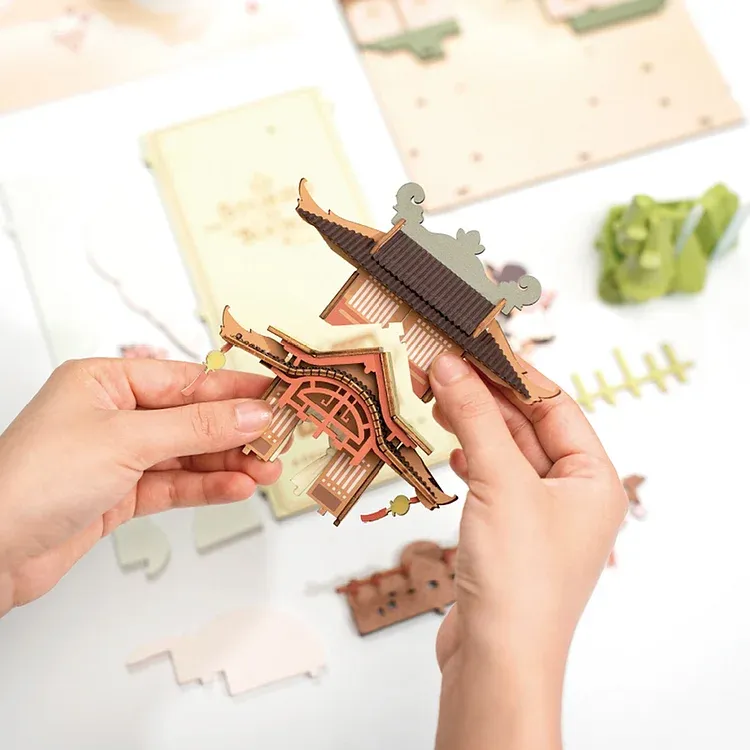 Falling Sakura - Fascinating Book Nook Shelf Insert - Image 7