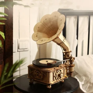 Classic Gramophone - Super 3D Wooden Puzzle - Electric Version