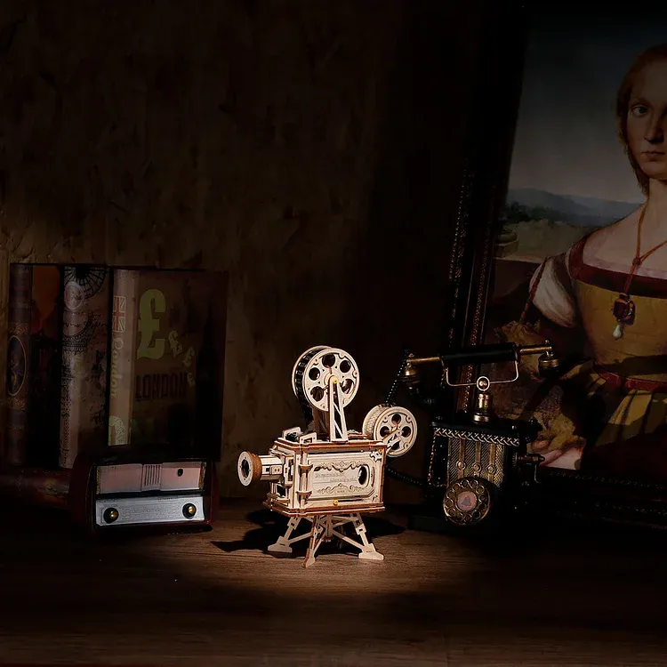 Vitascope Movie Projector - Unique 3D Wooden Puzzle - Image 5