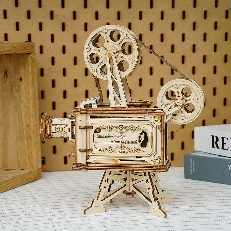 Vitascope Movie Projector - Unique 3D Wooden Puzzle - Image 4