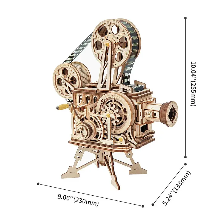 Vitascope Movie Projector - Unique 3D Wooden Puzzle - Image 6